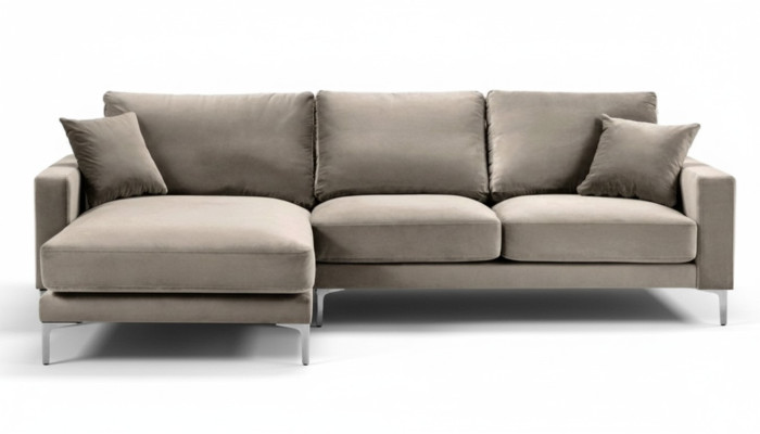 Sofy Materiał Living Room Design Kanapy Podkładka Sofa Szara Narożnikowa kanapa loftowa kanapa narożna