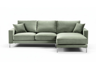 Sage Green Green Narożnikowa kanapa Materiał Living Room Design Kanapy Podkładka Sofa Sofy Nowość