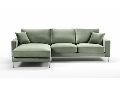 Sage Green Narożnikowa kanapa Materiał Design Kanapy Podkładka Sofa Sofy Nowy Zielony Salon