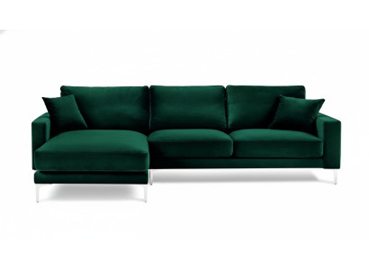 Sofa loftowa luksusowy narożnik Meble Zestaw narożny Aksamit kanapy sofy zielone do salonu
