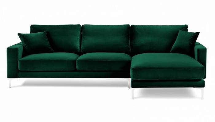 Sofa loftowa luksusowy narożnik Meble Zestaw narożny Aksamit kanapy sofy do salonu zielone