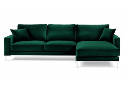 Sofa loftowa luksusowy narożnik Meble Zestaw narożny Aksamit kanapy sofy do salonu zielone