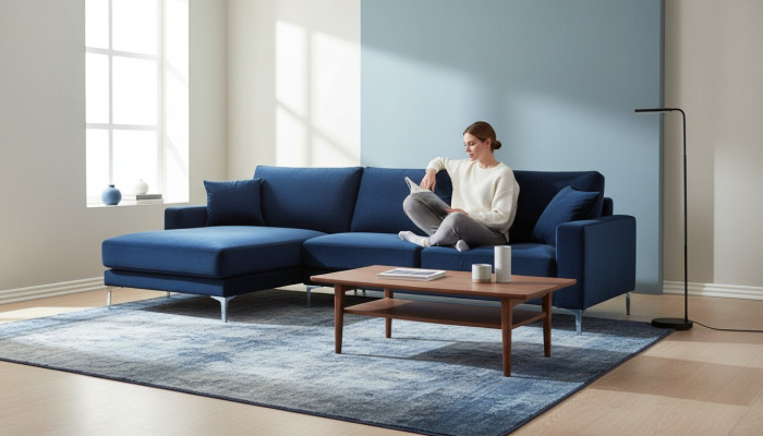 Sofa Loft Luksusowy Narożnik Nowoczesny Meble do Salonu Zestaw narożnych sof Aksamit Kanapy