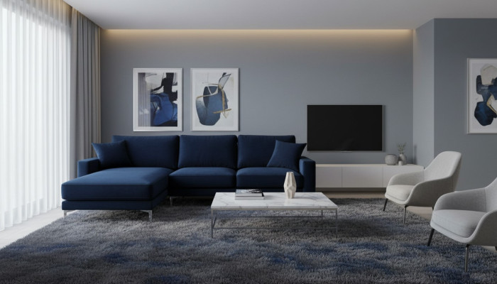 Sofa Loft Luksusowy Narożnik Nowoczesny Meble do Salonu Zestaw narożnych sof Aksamit Kanapy