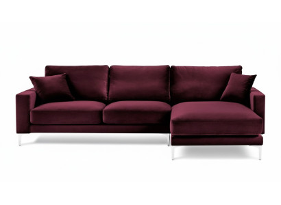 Bordowy Czerwony Design Kanapy Podkładka Sofa Sofy bordowy Narożnikowa kanapa Materiał Salon