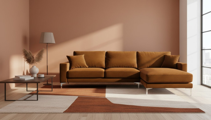Materiał Projekt Salonu Kanapy Podkładka Sofa Pomarańczowa Narożnikowa kanapa Sofy Włoskie