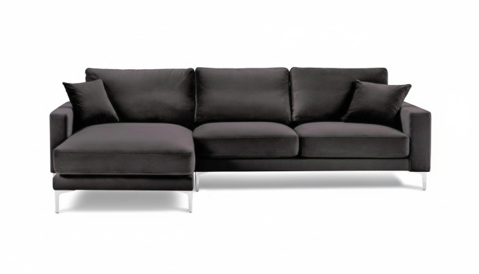 Sofy Włoskie Meble Czarny Narożnikowa kanapa Salon Design Kanapy Podkładka Sofa
