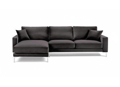 Sofy Włoskie Meble Czarny Narożnikowa kanapa Salon Design Kanapy Podkładka Sofa