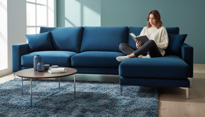 Turkis Narożnikowa kanapa Materiał Projekt salonu Kanapy Podkładka Sofa Sofy Zestaw narożny