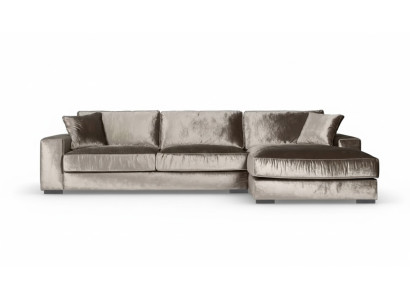 Brązowy Narożnikowa kanapa Materiał Sofy do Salonu Włoski Design Kanapy Podkładka Sofa