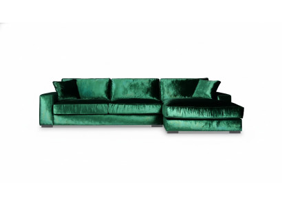 Sofa Narożnikowa kanapa Zielona Materiał Living Room Design Kanapy Podkładka Sofy Duży Aksamit Nowość