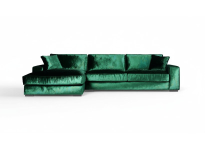 Narożnikowa kanapa Sofy Meble Włoskie Materiał Sofy do Salonu Podkładka Sofa Zielona Nowość