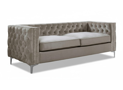Chesterfield trzyosobowe nowoczesne Meble Włókiennicze Materiał Aksamit luksusowe kanapy do salonu