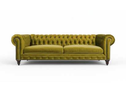 Żółty Salon Nowoczesny Chesterfield Trzyosobowy Creative Meble Włókienniczy Materiał xxl