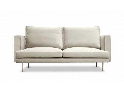 Włoskie meble Trzyosobowa sofa Współczesny design Kuchnie Kanapa Tkanina Aksamitna Beżowy Materiał