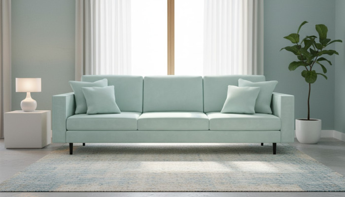 Zielony materiał włoskie meble Salon Design Kanapy Tapicerowane Kanapy xxl
