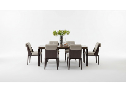 Stół obiadowy Brown Designerskie stoły Modern Design Meble Luksusowa jadalnia