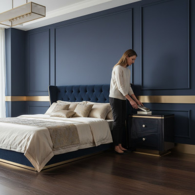 Stolik nocny konsole Sypialnia Stolik Modern Design Meble Luxury