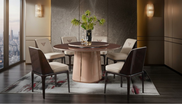 Grupa Luxus Krzesło Ustaw Lehn Design Meble Luxus jadalnia Drewno 4x Krzesła