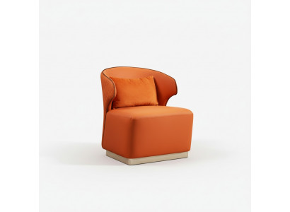 Fotel Orange Luksusowy Materiał Salon Włókienniczy Nowy Kreatywny Nowoczesny Design