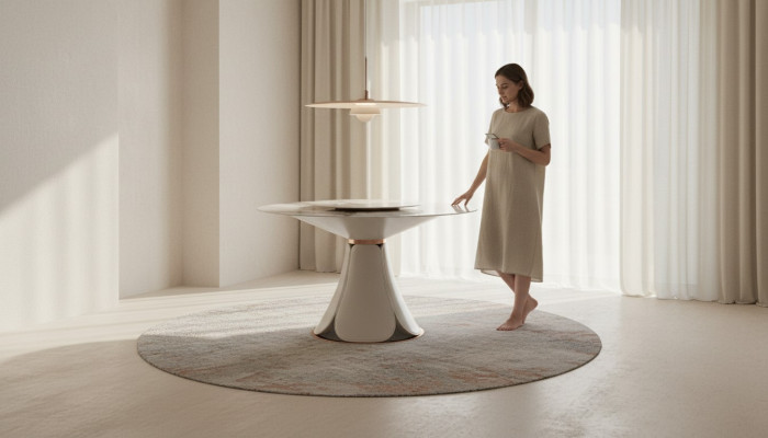 Stół obiadowy Skóra Kamień stoły Drewno Luksusowy Nowoczesny Design Meble Tabela