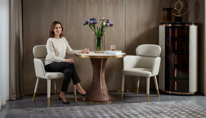 Kawa Tabela Biały Marmur Nowy Stolik Modern Design Meble Luxury