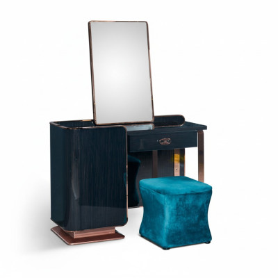 Stołek Blue Włókienniczy Sypialnia Nowy Kreatywny Nowoczesny Design Meble Luksusowy Materiał