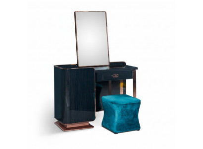Stołek Blue Włókienniczy Sypialnia Nowy Kreatywny Nowoczesny Design Meble Luksusowy Materiał