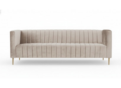 Włoskie meble do salonu, sofa, projektowanie kanapy, brązowy, styl, welur, materiał tekstylny