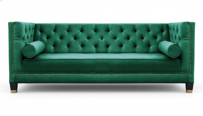 Zielony Chesterfield Sofà Do Salonu Nowa Kreatywna Tkanina Do Wyposażenia Nowe Kanapy