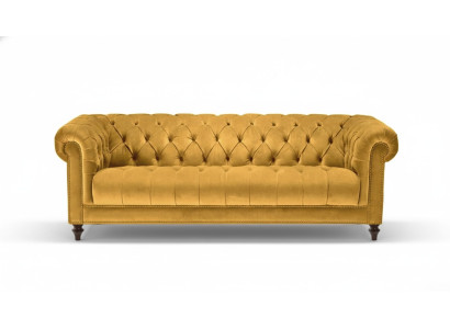 Żółty Trzyosobowy Materiał Projekt Salonu Kanapy Podkładka Sofa Sofy Chesterfield