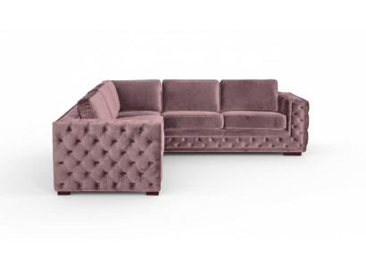 Narożnikowa kanapa Rosa Aksamit Żywy krajobraz Couch Zestaw narożny Podkładka Altrosa Meble Design