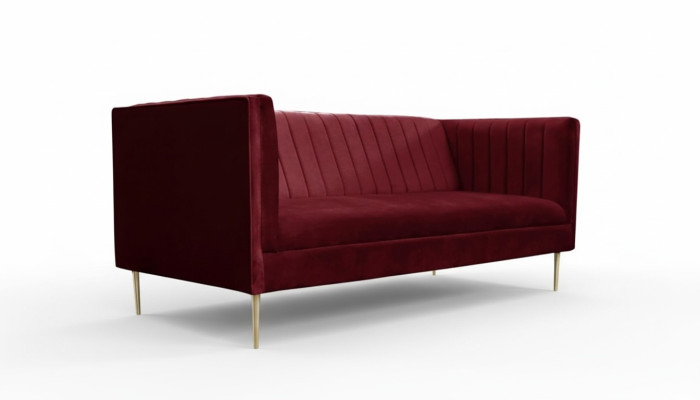 Bordaux czerwony luksusowy kanapa tapicerowana sofa burgundzka dwuosobowa sofy kanapy salon