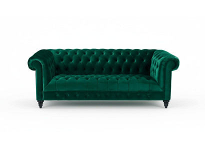 Chesterfield Turkis Couch Luxury Podkładka Meble Sofa z Przyciskami Trzyosobowa Aksamit
