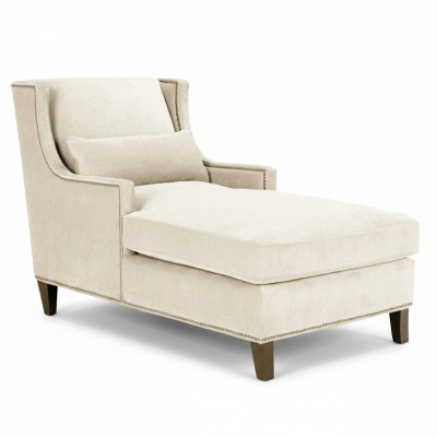 Leżaki Meble Ottoman Living Room Design Sofa Beżowy materiałowy leżak