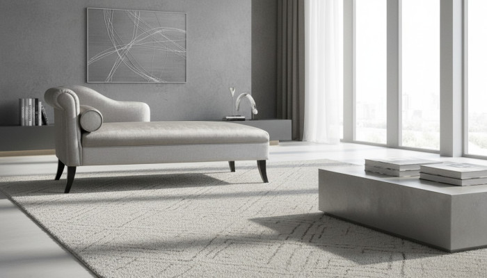 Szezlong Kreatywne Meble Salon Nowoczesny Design Sofa Materiał Srebro