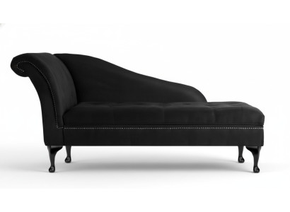 Szezlong Elegancki leżak Chesterfield do szezlongów Aksamit z przyciskami