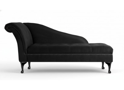 Szezlong Elegancki leżak Chesterfield do szezlongów Aksamit z przyciskami