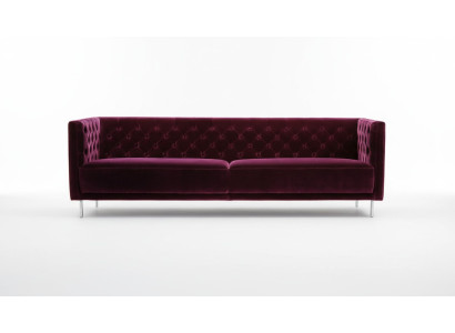 Fioletowy Chesterfield Salon Sofa Nowoczesny Design Włoski Styl Meble Meble
