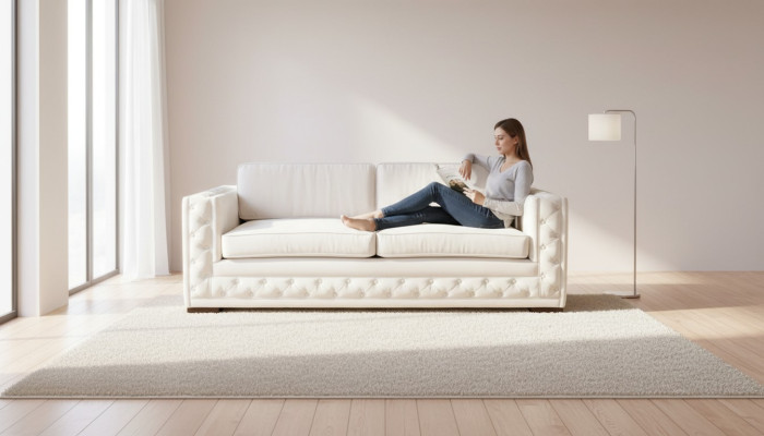Biały Chesterfield Modern Design Kanapy Włókienniczy Sofa Nowe Meble Creative 3 miejsce do siedzenia