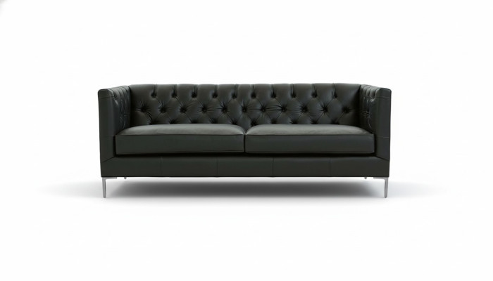 Umeblowanie salonu Sofa Design Czarne Włoskie meble w stylu włoskim Stoff