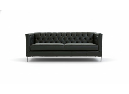 Umeblowanie salonu Sofa Design Czarne Włoskie meble w stylu włoskim Stoff