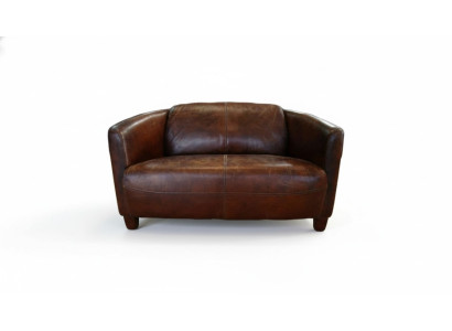Brązowa kanapa skórzana Nowoczesne kreatywne meble do salonu, design sofaście.