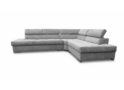Sofa narożne Szara Big tkanina Meble Kreatywne Nowoczesny Projekt Kanapy