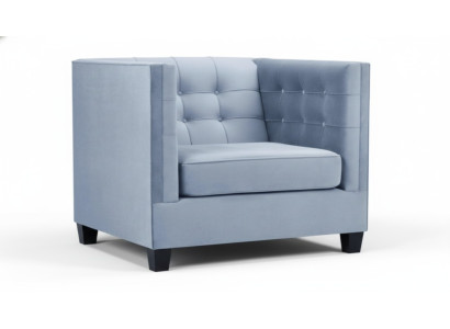 Blue Chesterfield Fotel Living Room Włókienniczy Materiał Creative Meble Modern