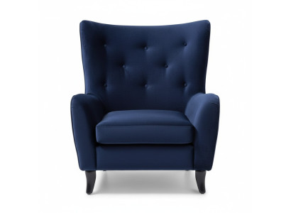 Fotel Włókienniczy Materiał Chesterfield Aksamit Meble do Salonu Nowoczesne Kanapy Niebieskie