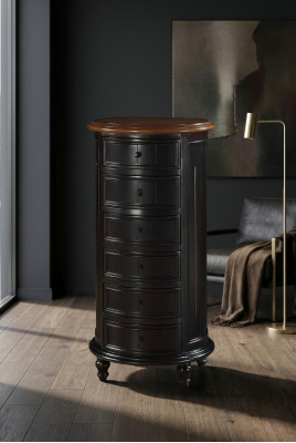 Design Kredens Szafa Luxus Drewno Okrągłe Komody Szafki Półka