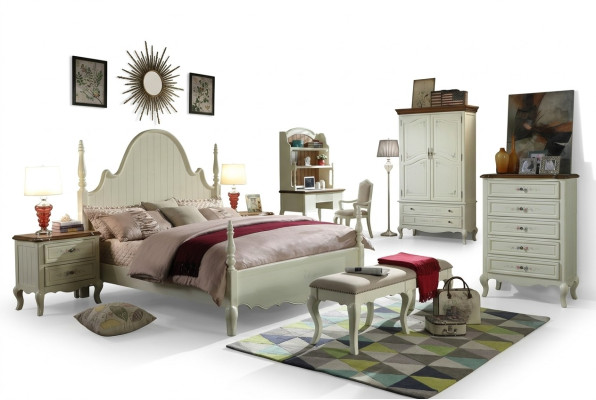 Łóżko łóżko tapicerowane Luxury Sypialnia Design łóżko włókiennicze Rama łóżka Drewno Nowość