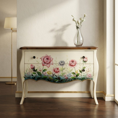 Design Kredens Komody Drewno Kredens Nowoczesna dekoracja kredensu Wysoki Szafa