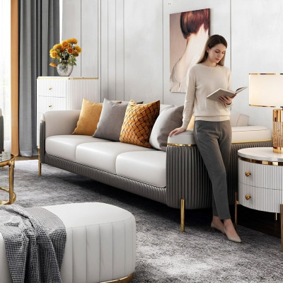 Zestaw sofowy 321 miejsce do siedzenia Zestaw Design Sofa Podkładka Kanapa Kanapa Nowoczesny Tabela Nowość
